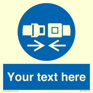 Custom Seatbelts Sign